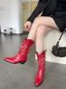 2025 New Fashion High Heel Medium Women's Boots Thick Heel Boots