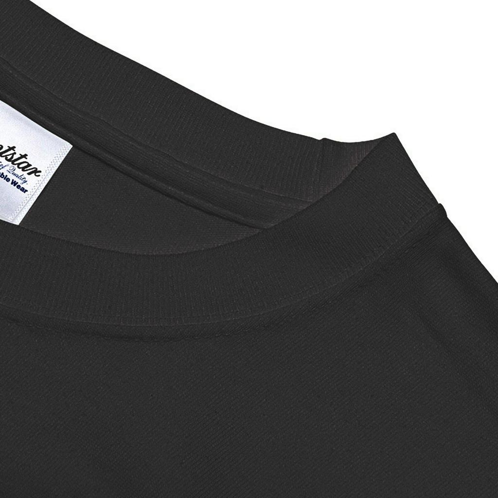 Edoten Super Textile Retro Black Size L T-Shirt, 7.4 Oz. Heavyweight, Print, Goldfish, (Back Print),