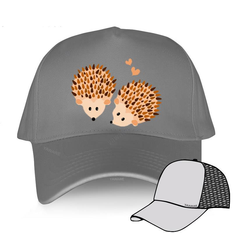 Black Hip Hop Baseball Caps For Boys Sunhat Cartoon Hedgehogs In Love Women Hat Outdoor Men Adustable Glof Cap Sport Bonnet