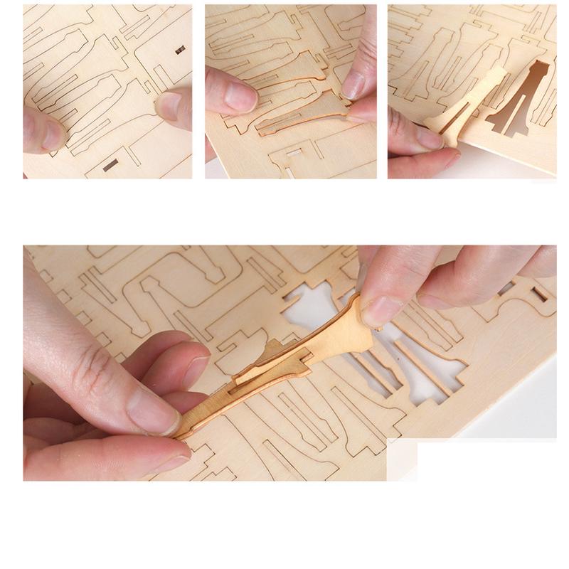 DIY hračky plachetnice 3D dřevěné puzzle hračka sestavení model dřevěné řemeslné sady dekorace na stůl