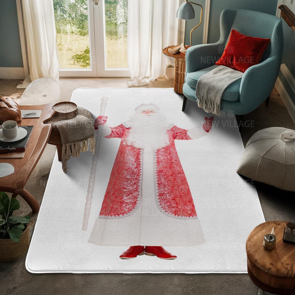 House Entrance Carpet Home Door Mat Living Room Bath Foot Bathroom Non-slip Water Absorption Rugs Bath Merry Christmas Winter