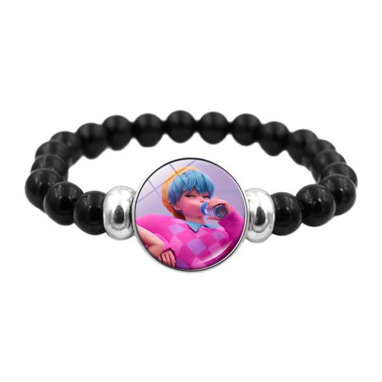Yousheng Korean Pop Beaded Bracelet Anime Inspired Fashion Bracelet Colorful Beads Bracelet for Women Men Girls Boys Fans
