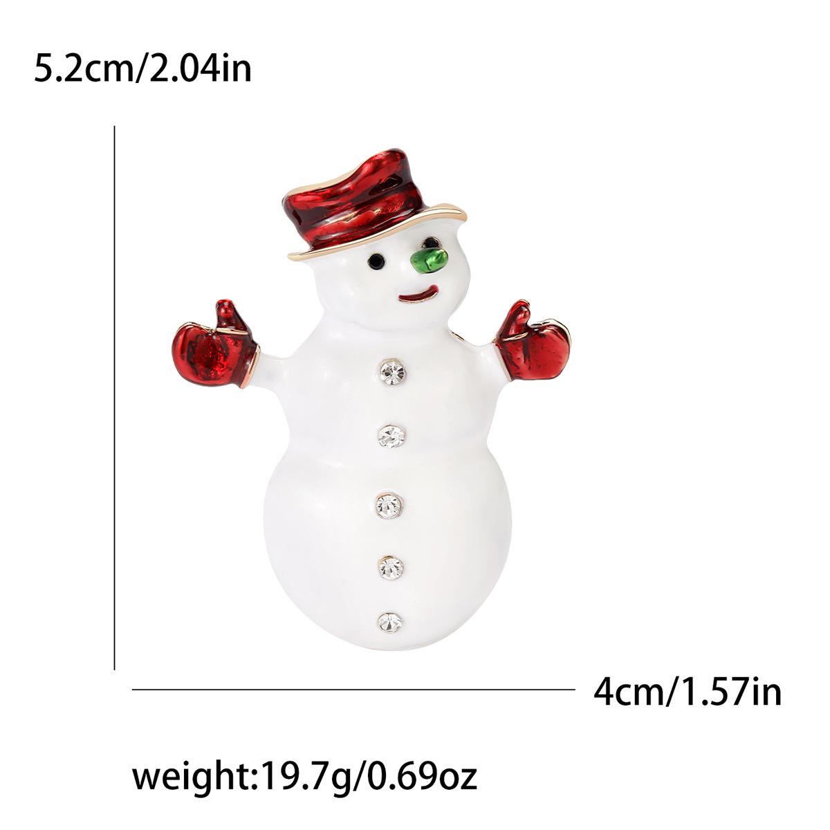 

Модная эмалевая брошь в виде рождественского снеговика из сплава, милая универсальная булавка для украшения корсажа для мужской и женской одежды