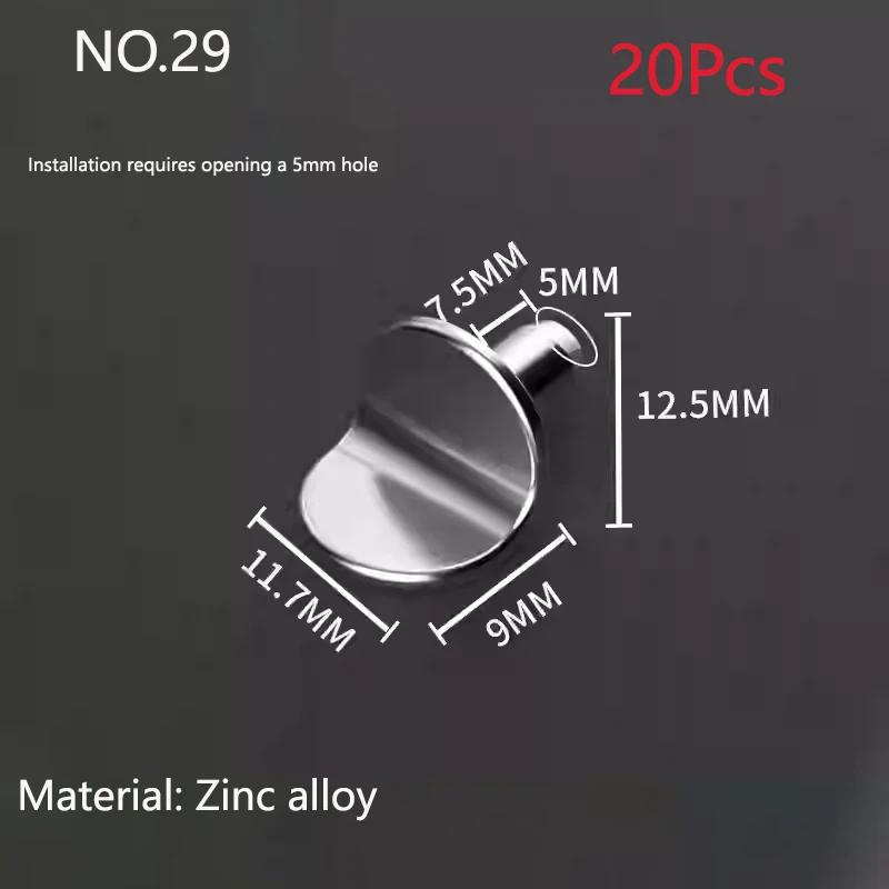 No17-32 Montanti per Scaffali Picchetti Supporto per Mobili in Legno con Perni Metallici Supporto Separatore per Scaffali Armadio Fissato