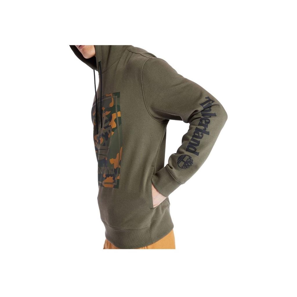 Timberland Camouflage Print Casual Fleece Hoodie Men hoodies Green A2CN5-A58