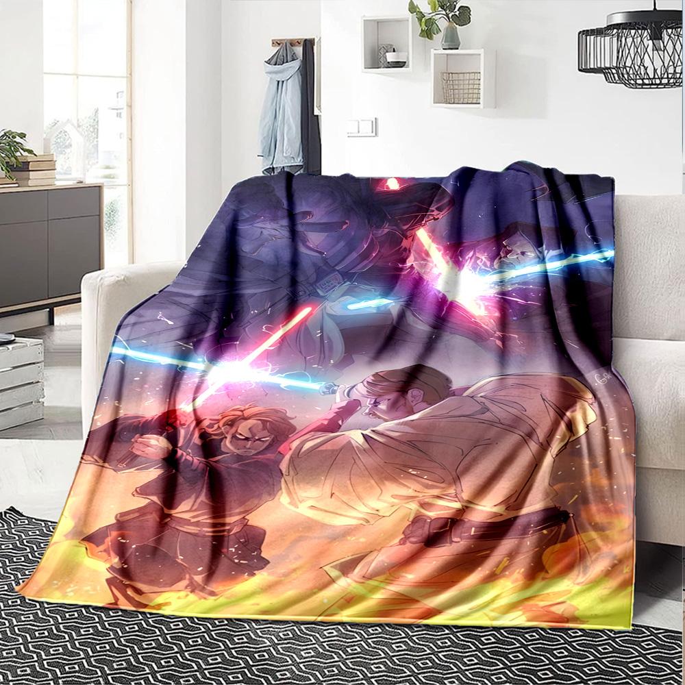 Star Wars Blanket Durable Comfort Great for Picnics Bedding Office All-Season Use Playful Design Perfect Gift for Relatives and Friends