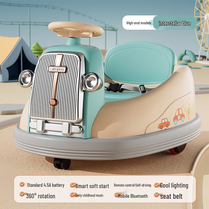 Children's Electric Bumper Car with Music & Lights – Ideal Birthday Gift for Ages 1-6