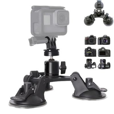 Suporte para câmera de ação de carro Suporte para câmera de vídeo com ventosa Suporte para câmera de para-brisa Suporte para câmera multiuso