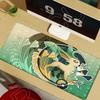 XXL Kawaii Mouse Pad Pokemons Eevee Computer Speed Type Mat for Esports Players Lock Edge Keyboard Pad Mousepad Office Desk Mat