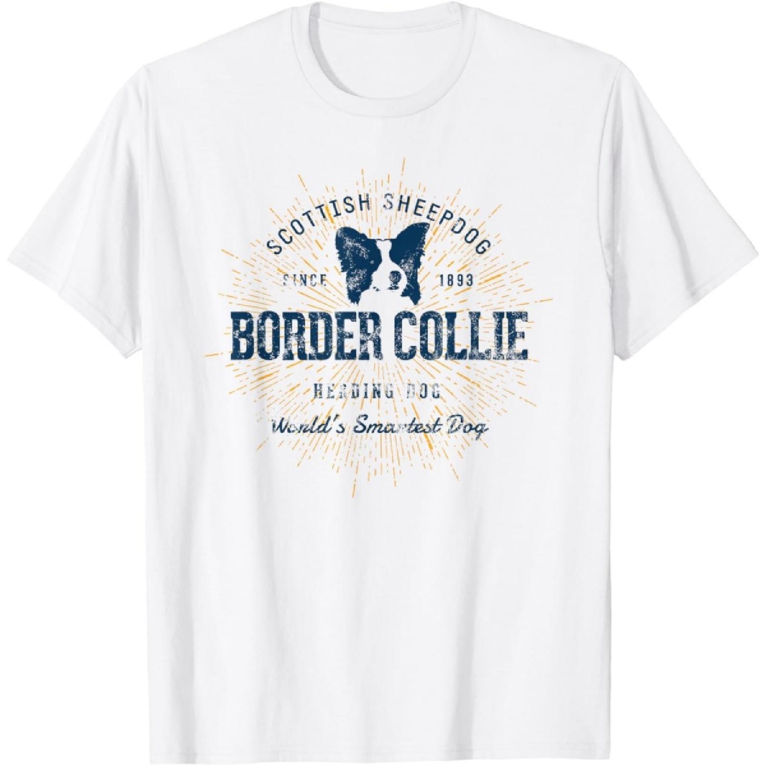 Retro Border Collie Vintage T-Shirt(1) S