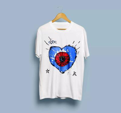 Rock Style T-Shirt Men's Summer Casual Versatile Comfortable Loose Short Sleeve Cotton Crew Neck Top Men's Clothing