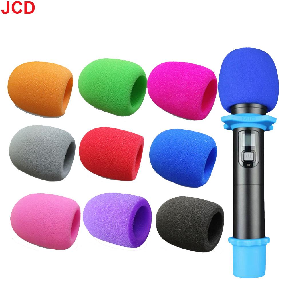 JCD 10pcs Mix Colors Sponge Microphone Set Replacement Foam DJ Stage Windshield Wind Shield Cover Thick Washable
