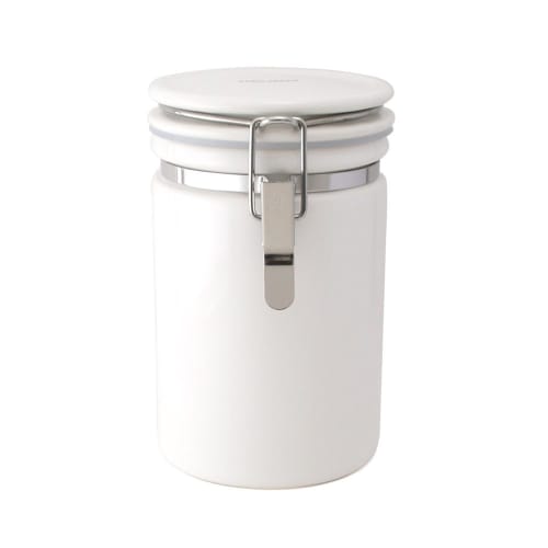 ZERO JAPAN Coffee Canister 200, White, 800cc, CO-200 WH, Storage Container, Made in Japan, Mino Ware