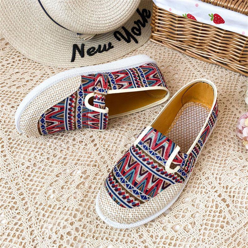 Женская обувь Старая пекинская тканевая обувь Обувь для матери Туфли на плоской подошве — фото 4