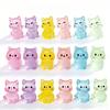 10-100 stuks Lichtgevende Mini Hars Kat Kleine Kitten Beeldje voor Feeëntuin Landschap Aquarium Potplant Prank Spel DIY Ornament