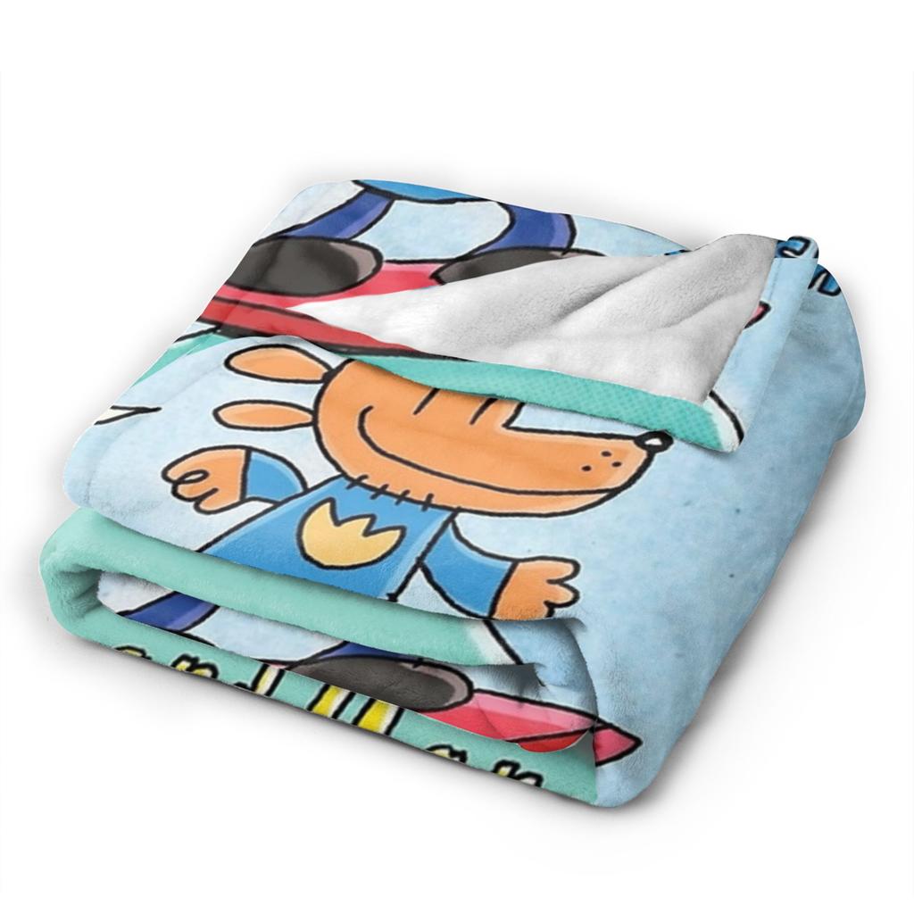 Coperta da divano a tema Dog Man, morbida e accogliente, in peluche, 50x60 pollici, multi-taglia, copriletto per tutte le stagioni