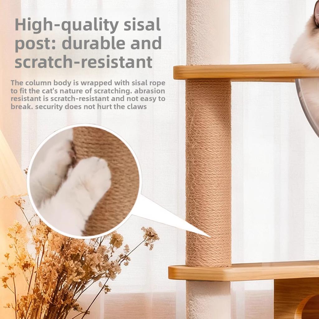 Cat climbing frame, cat house, cat tree, multi-level luxury climbing pillar cat villa