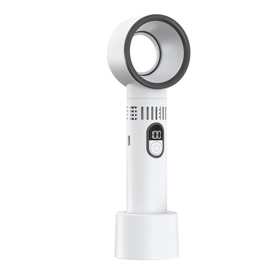 Bladeless Fan Digital Display High-speed Strong Airflow Low Noise Rechargeable Lightweight Portable Personal Cooling Fan