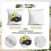 4pcs Fresh Pastoral Style Bee Sunflower Vintage Camera Throw Pillow Covers Green Pickup Truck Hello Summer Decorative Cushion Case for Bedroom Sofa