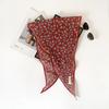 Leopard Print Silk Scarf Cotton Silk Scarf Triangle Scarf With Shirt Tie Neck Scarf High-End Shawl Triangle Scarf Belt Women