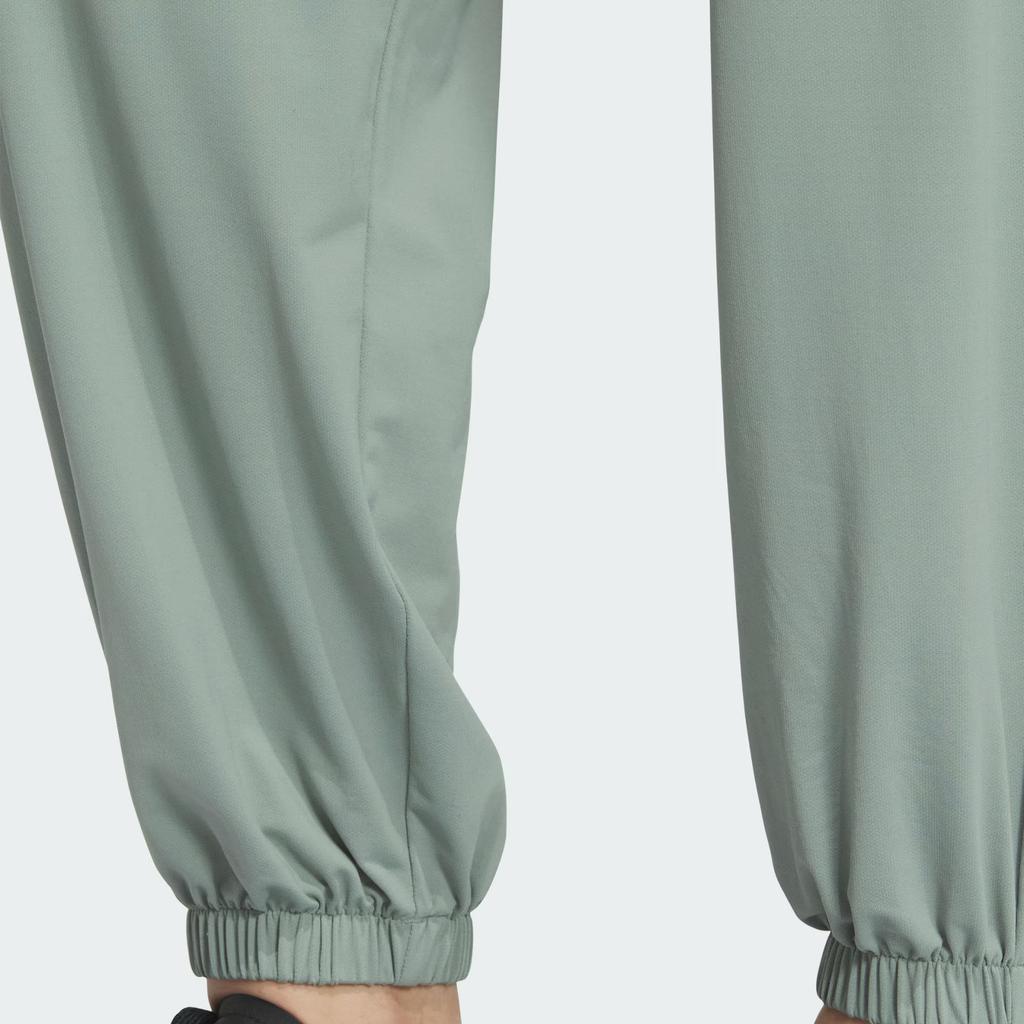 Adidas Gestrickte UPF-Hose Kühle Sensation Sonnenschutz UPF50+ Schnelltrocknend Konisch Zulaufend Lässige Hose Damenhose Silbergrau Grün JJ1340