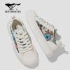 Septwolves Men's Breathable Embroidered Low-Top Canvas Shoes