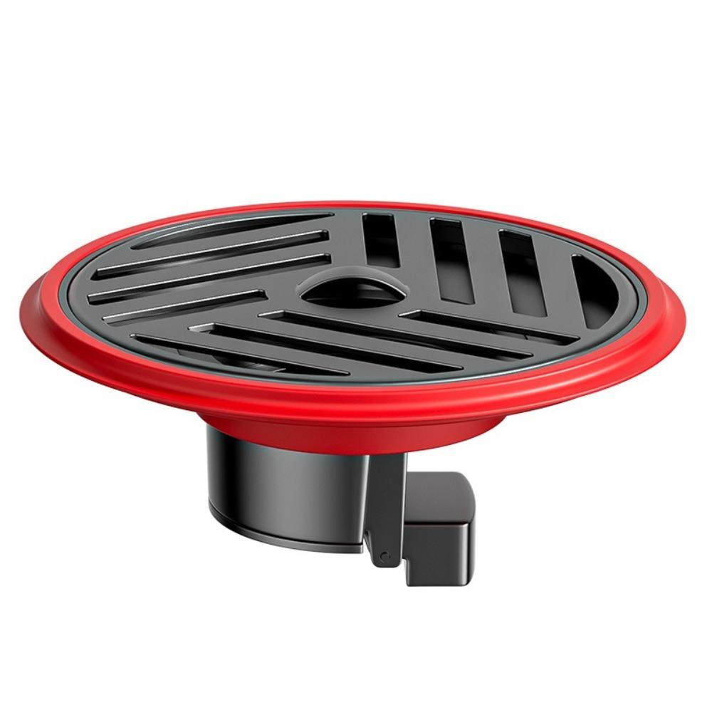 Stainless Steel Shower Floor Drain with Grid Grate Cover Anti-odor Fast Drainage Floor Drain Insectproof Round