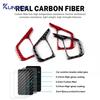 For Renault Clio 3 2013 2014 2015 2016 2017 2018 Real Soft Carbon Fiber Sticker LHD RHD Car Steering Wheel Button Frame Trim