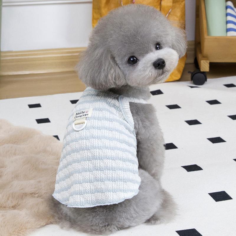 Pet Cat Small Dog Pomeranian Schnauzer Dog Clothes Summer Sling Vest