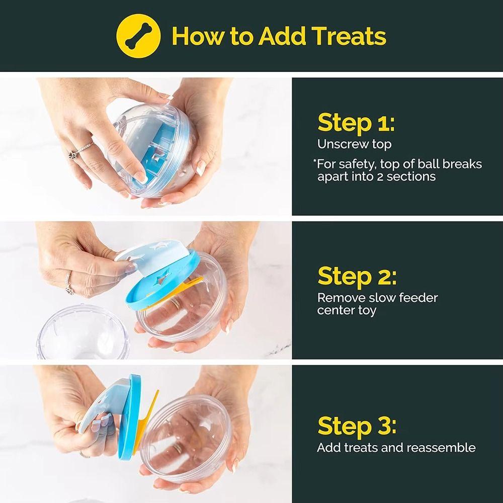 1Pcs New Anti-Choke Leakage Food Balls Slow Feeder Educational Pet Toy IQ Training Interactive Treat Dispenser for Dogs Cats