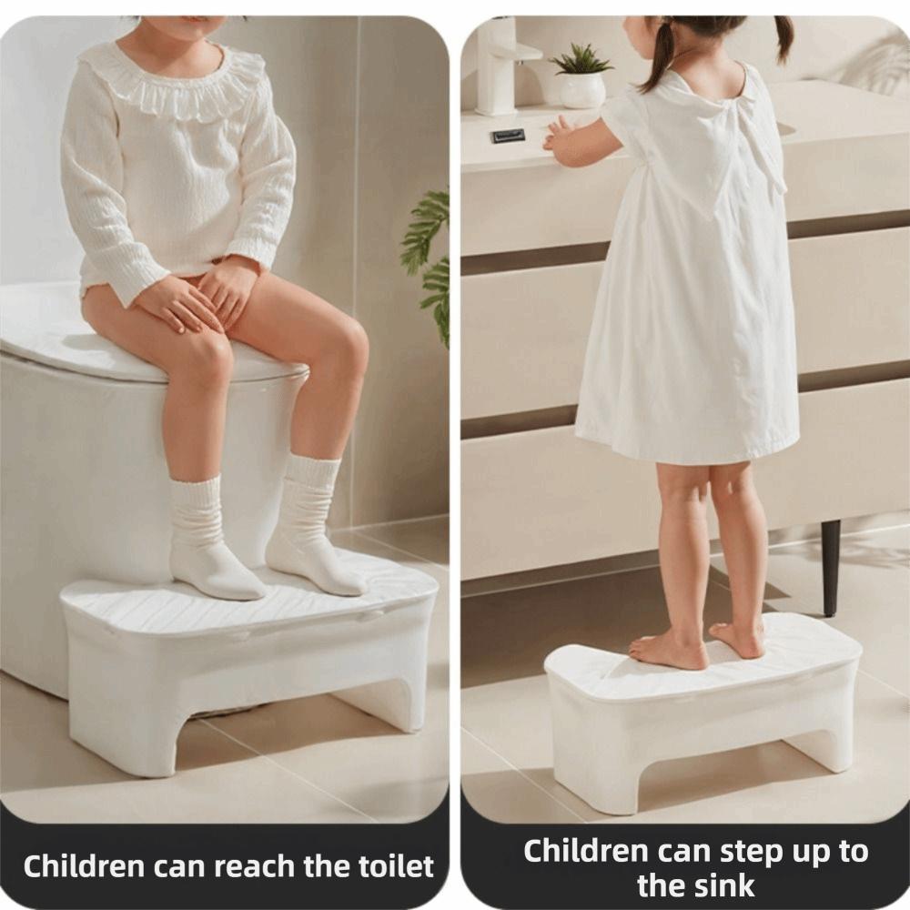 U-shaped Thickened Storage Box Waterproof Toilet Foot Stool Premium Squatty Potty  Adult