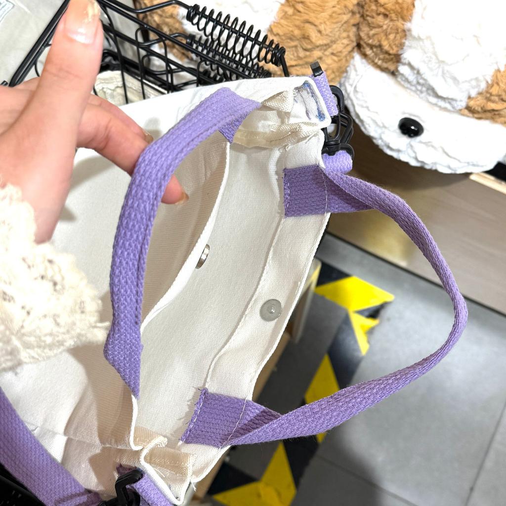 26letters Korean Pop Demon Hunters Women Canvas Shoulder Pouch Girls Tote Pouch Handbag Trendy Crossbody Pouch Latest Pink Presents 2026