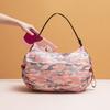 Foldable Handle Storage Bag, Portable Travel Handbag, Large Capacity Shopping Bag
