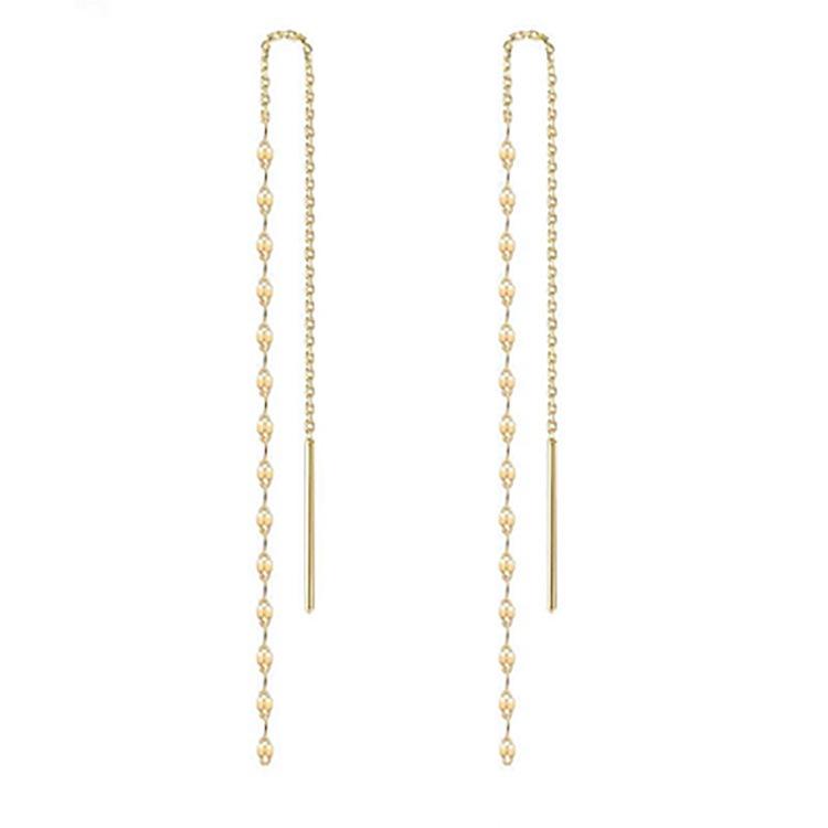 S925 Sterling Silver Tassel Dangle Earrings for Women