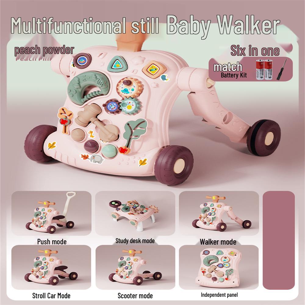 Adjustable 3-in-1 Baby Walker & Pushable Stroller Toy for Ages 0-3