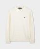 BROOKS BROTHERS Cotton Cable Crewneck Sweater (Ivory) (Bbwrmbg102)
