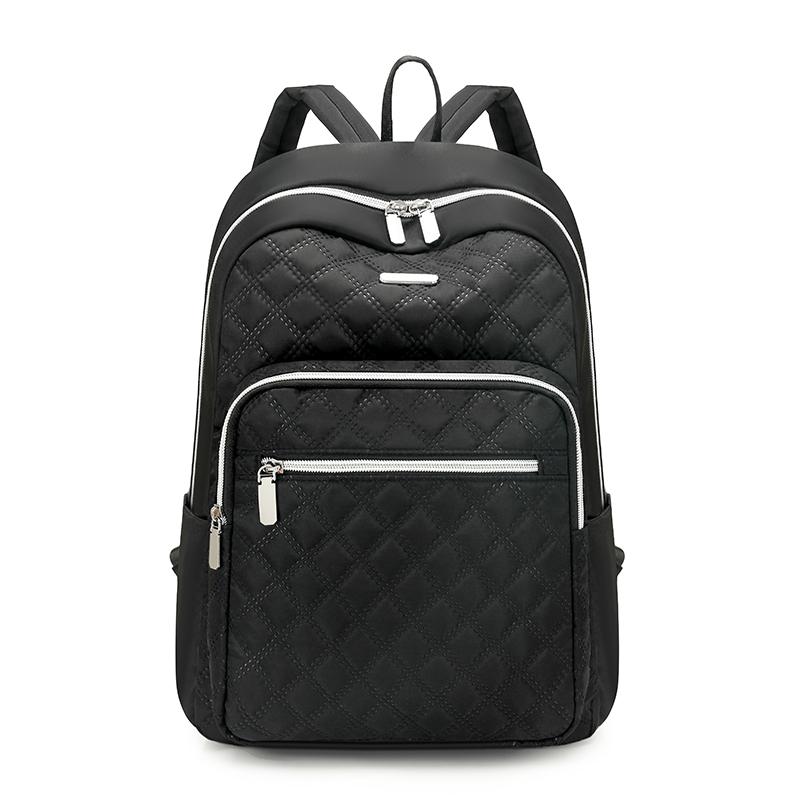 Quilted Women's Travel Backpack Large Capacity Schoolbag