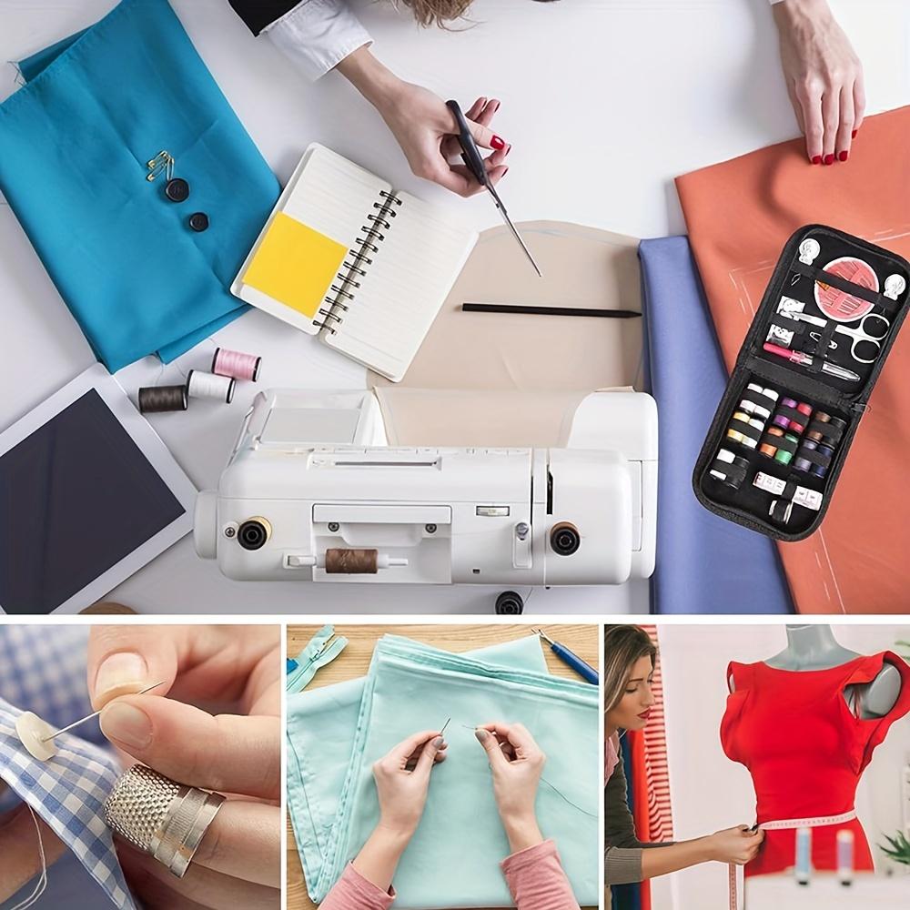 Compact Travel Sewing Kit for Beginners & Adults - Essential DIY Mending Set with Needles, Thread & Accessories
