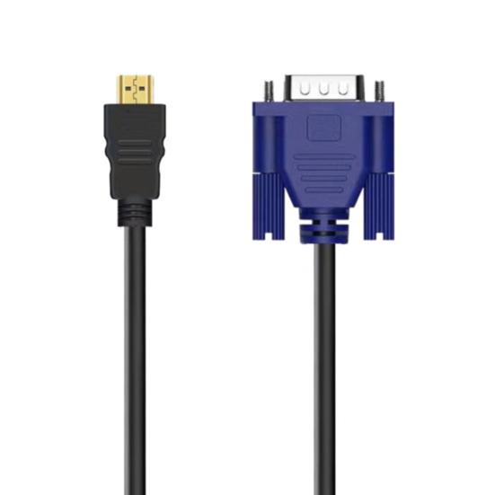 1.5m HDMI-compatible To VGA Cable Anti-interference High Clarity HDMI-compatible Male To VGA
