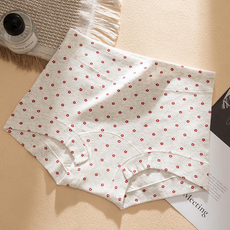 Women s Antibacterial Cotton Jacquard Hipster Panties - Tummy Control, Breathable, Extended Crotch XL (60-70 kg)