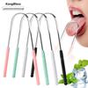 Stainless Steel U-Shaped Tongue Scraper - Antibacterial Oral Care Cleaner