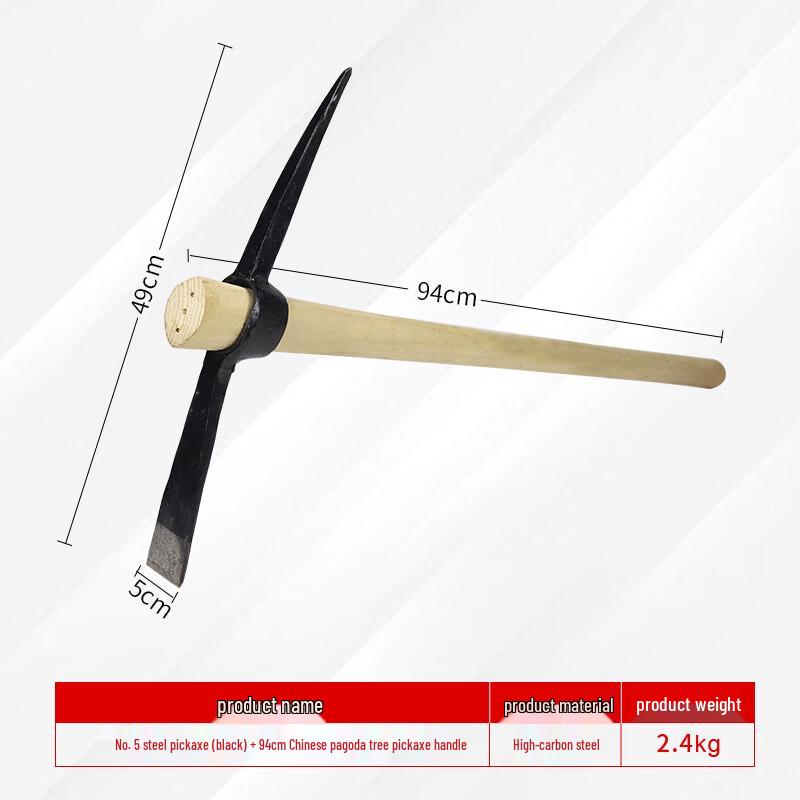 Heavy-Duty Forged Steel Pickaxe CN plug (adapter included)