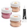 3 colorants alimentaires doré, argenté, cuivré + Stylo glaçage noir