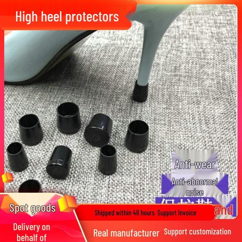 

Women s Non-Slip Wear-Resistant Heel Protectors - Stiletto & Chunky Heel Covers Black Medium