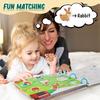 Montessori Baby Busy Book My First Quiet Book Paste Early Learning Education Toy for Toddlers Matching Game Toys for Kids Gifts