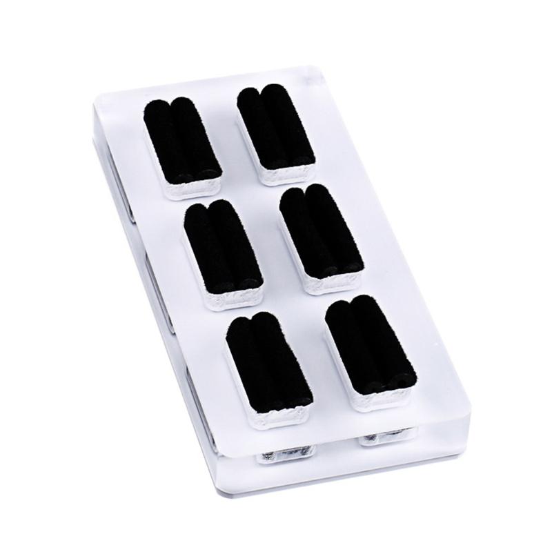 

White Acrylic Square Jewelry Holder Photography Prop Cosmetics Rings Display Pad for Jewelry Decorations