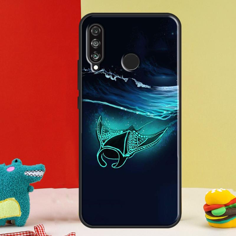 Animal Manta Ray For Huawei Nova 12i 12s 11i 5T 9 10 SE Y91 Y90 Y60 Y70 Y72 Y61 P60 Pro P20 P40 P30 Lite Case