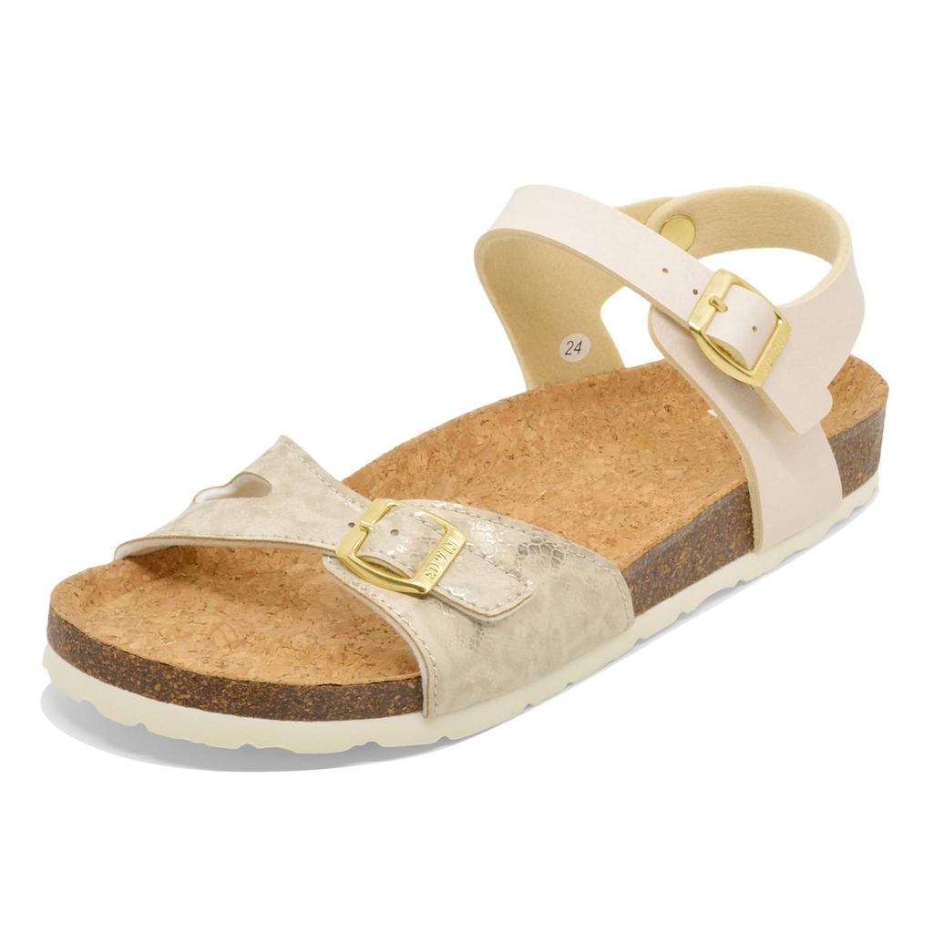 Sandals with Footbed for Ivory Cm [EDWIN] Women, (003) 25.0