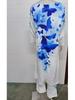 2025 Women's Casual Loose Print Nine-Sleeve Sun Protection Shirt & Wide-Leg Pants Set