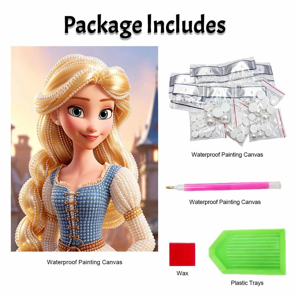 Disney Pearl Painting Handmade Princess Rapunzel Pearl Kit Home Decoration Painting